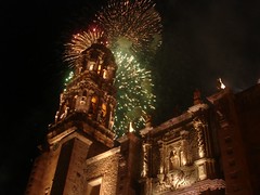 Fireworks over the cathedral